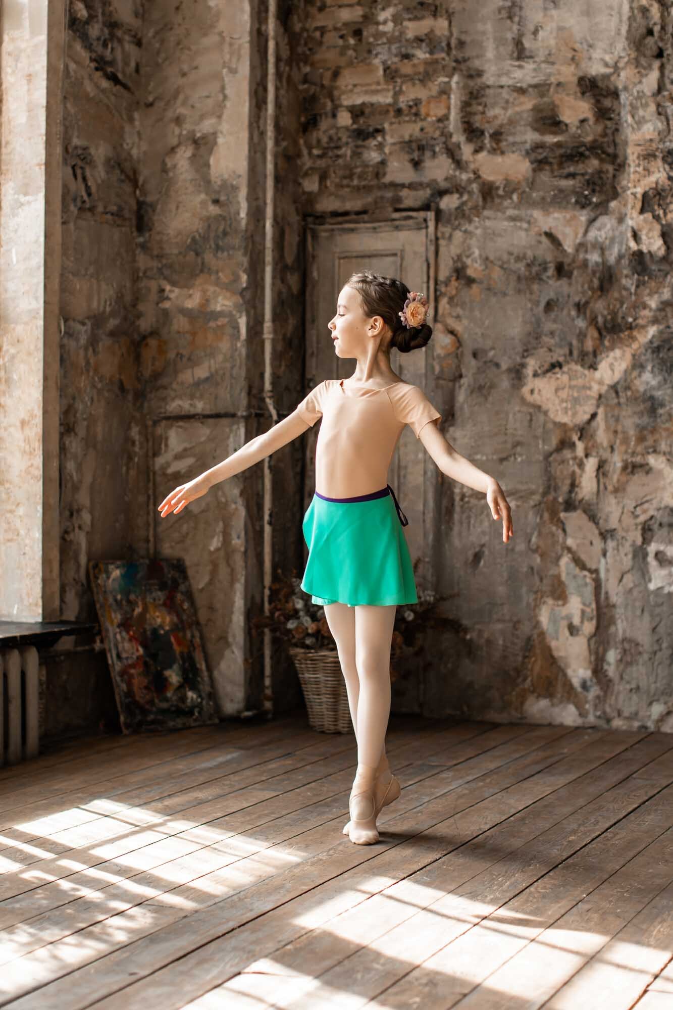 Beige Kids Leotard